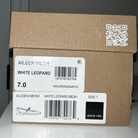 Dolce Vita Mesh Leopard Print Mary Jane Flats - Picture 5 of 9